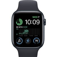 Apple Watch SE 2 40 мм (алюминиевый корпус, полуночный/полуночный, спортивные силиконовые ремешки S/M + M/L) Image #2