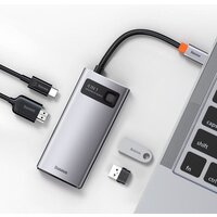 Baseus Metal Gleam Series 4 in 1 Multifunctional Type-C CAHUB-CY0G Image #7