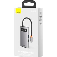 Baseus Metal Gleam Series 4 in 1 Multifunctional Type-C CAHUB-CY0G Image #13