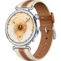 Huawei Watch GT 6 41 мм (серебристый, с коричневым кожаным ремешком, международная версия) Image #1
