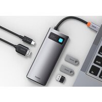 Baseus Metal Gleam Series Multifunctional HUB Type-C Hub Docking Station CAHUB-CX0G Image #4