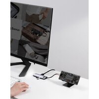 Baseus Metal Gleam Series 8-in-1 Multifunctional Type-C HUB Docking Station CAHUB-CV0G Image #13
