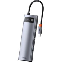 Baseus Metal Gleam Series 8-in-1 Multifunctional Type-C HUB Docking Station CAHUB-CV0G Image #3