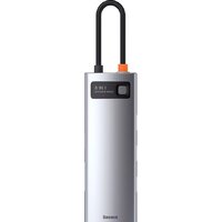 Baseus Metal Gleam Series 8-in-1 Multifunctional Type-C HUB Docking Station CAHUB-CV0G Image #2
