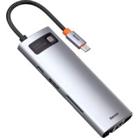 Baseus Metal Gleam Series 8-in-1 Multifunctional Type-C HUB Docking Station CAHUB-CV0G