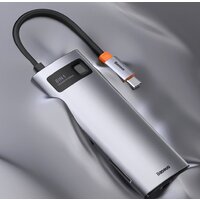 Baseus Metal Gleam Series 8-in-1 Multifunctional Type-C HUB Docking Station CAHUB-CV0G Image #18