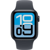 Apple Watch SE 3 40 мм (алюминиевый корпус, полуночный/полуночный, спортивный силиконовый ремешок M/L) Image #2