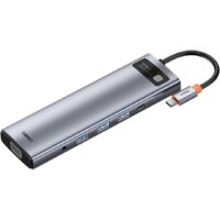 Baseus Metal Gleam Series 11-in-1 Multifunctional HUB Type-C Hub Docking Station CAHUB-CT0G