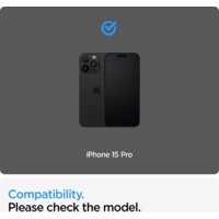 Spigen ALM Glas FC для iPhone 15 Pro AGL06895 (2шт) Image #6