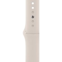 Apple Watch SE 2 40 мм (алюминиевый корпус, серебристый/звездный свет, спортивные силиконовые ремешки S/M + M/L) Image #3