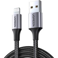 Ugreen US199 60157 USB Type-A - Lightning (1.5 м, черный)