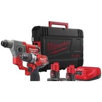 Milwaukee 4933459813 (шуруповерт, перфоратор, 2 АКБ, кейс)