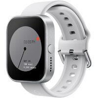 CMF Watch Pro (серебристый, светло-серый силиконовый ремешок)