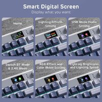 Royal Kludge M87 RGB Ocean Blue (RK Cream) Image #4