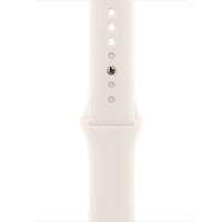 Apple Watch Series 10 46 мм (алюминиевый корпус, розовое золото/звездный свет, спортивный силиконовый ремешок S/M) Image #3