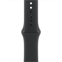 Apple Watch Series 10 42 мм (алюминиевый корпус, черный/черный, спортивный силиконовый ремешок S/M) Image #3